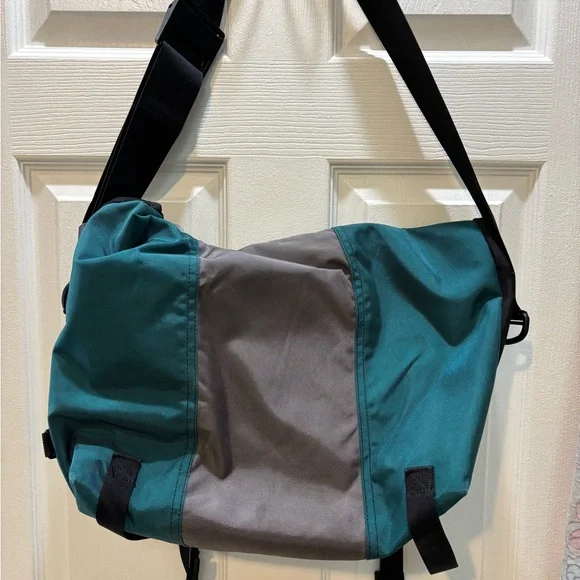 Timbuk2 Teal and Gray Messenger Bag